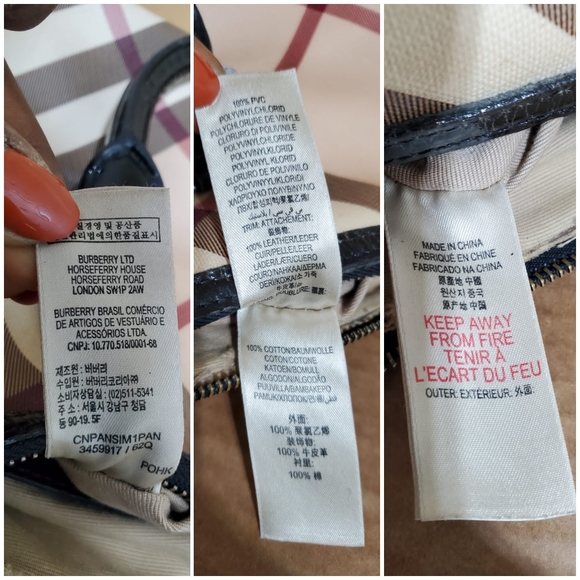 Burberry Beige/Black Nova Check PVC Chester Boston Bag - Picture 7 of 16